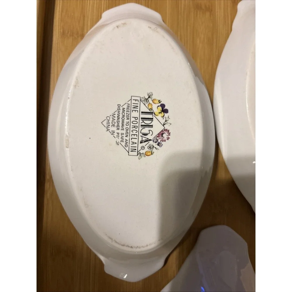 🔥Set Of 3 TRISA Fine Porcelain Oval Baker 10.5in Long 5.5in Wide (send offers)